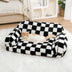 Cama de sofá de perros y gatos de diamantes de ocio y gato