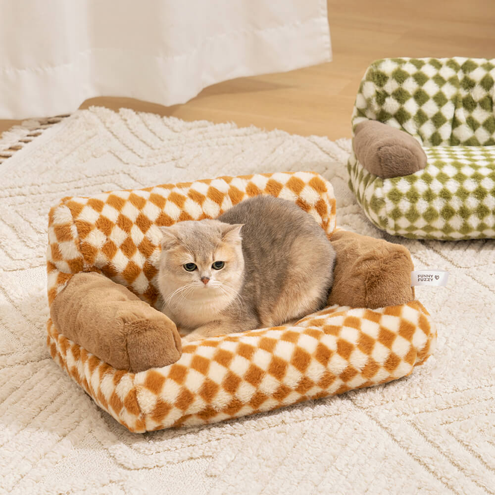 Vintage Leisure Diamond Cat Schlafsofa