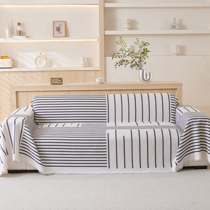 Mehrfarbiger Sofabezug mit geometrischem Muster – modernes Design für ein stilvolles Zuhause