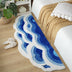Hand-Tufted 3D Wave Pattern Carpet Luxury Textured Area Rug