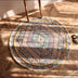 Hand-woven Cotton Linen Vintage Round Rug