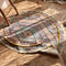 Hand-woven Cotton Linen Vintage Round Rug
