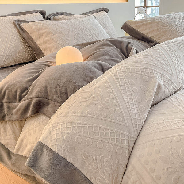 Jacquard Light Luxury Double Velvet Skin Waret Waret Ban