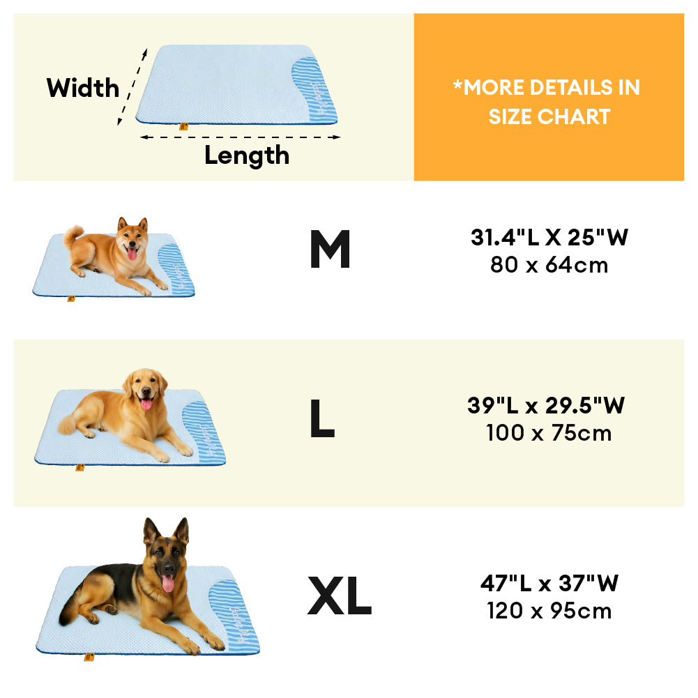 Estera para perros sin deslizamiento de enfriamiento grande - siesta de enfriamiento