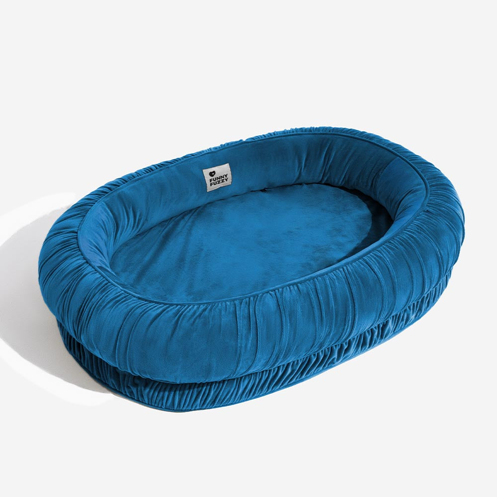 Support orthopédique ovale, lit confortable pour chien et chat, amovible