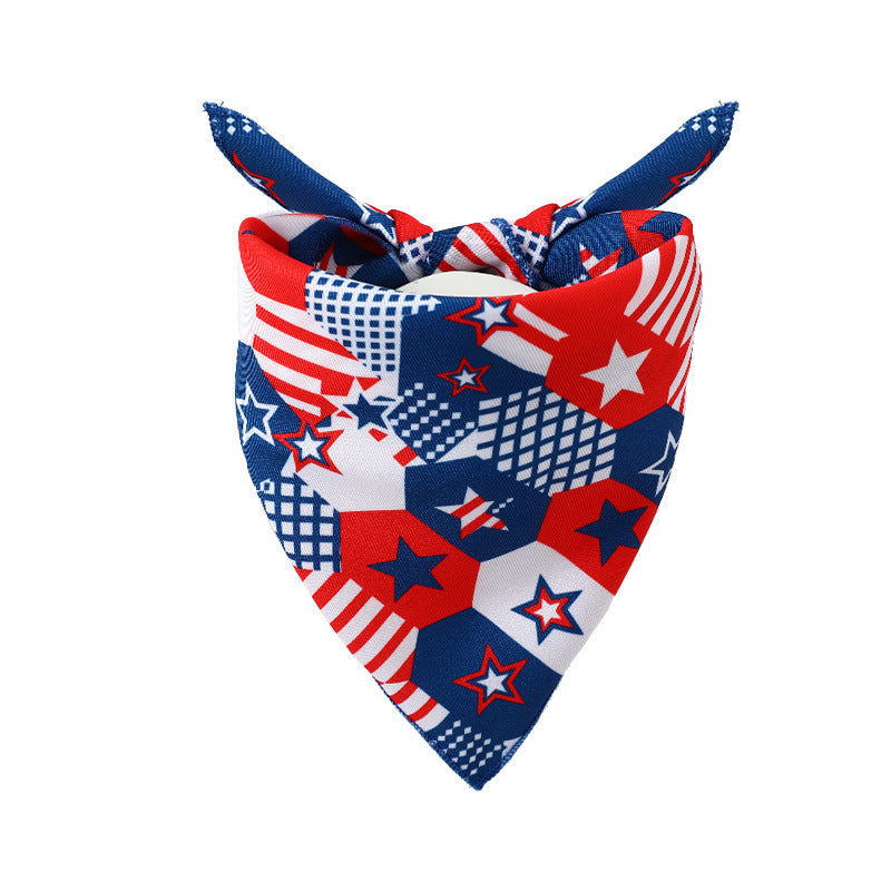 Pet Costumes American Flag Hat Tie And Bandana Set