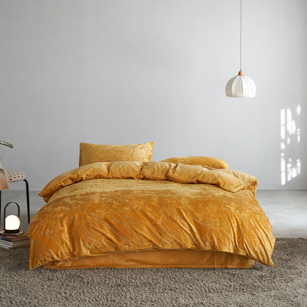 Juego de cama de gamuza de gamuza de terciopelo premium