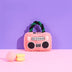 Rockstar Plush Guitar Boombox Chew Dog Toy