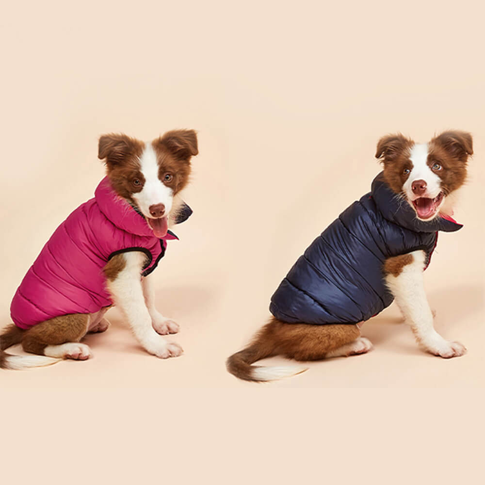 Lightweight Warm Down Reversible Dog Vest Clothes