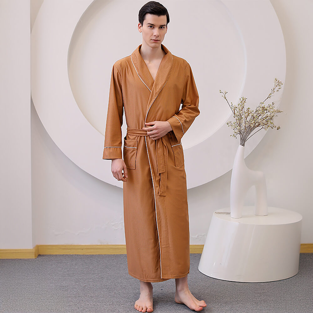 Satin Skin-Friendly Quick-Dry Long Couple's Bath Robe