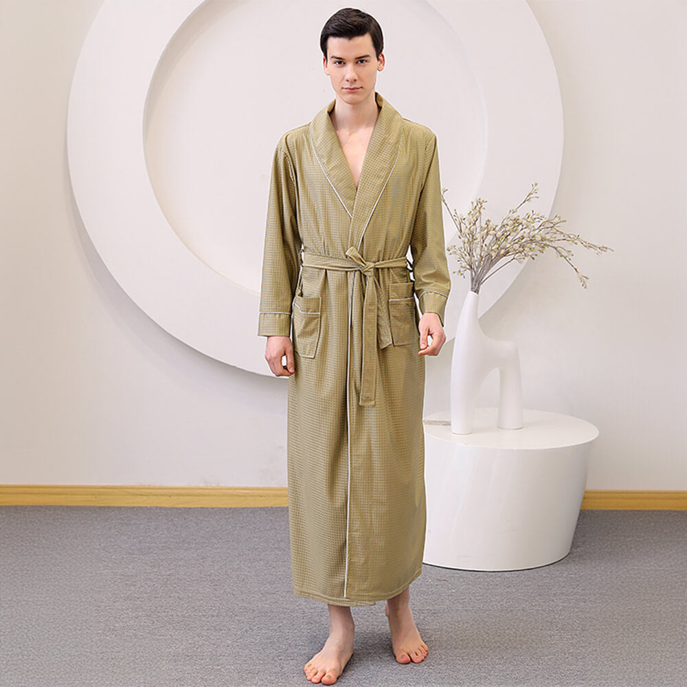 Satin Skin-Friendly Quick-Dry Long Couple's Bath Robe