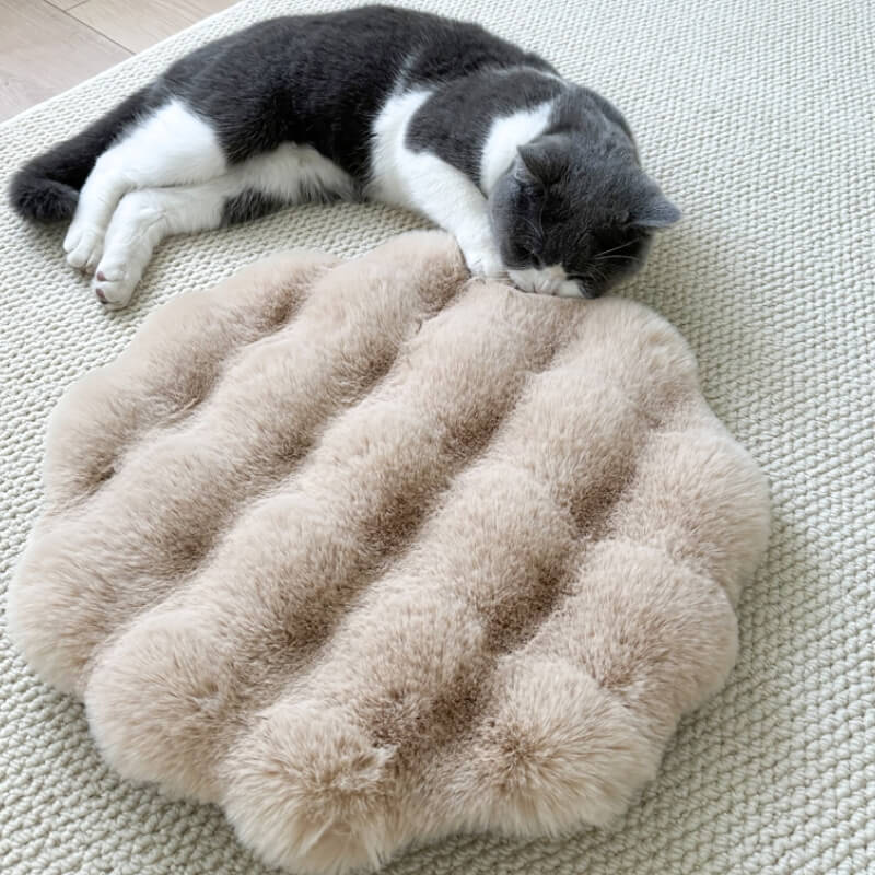 Soft Plush Warm Pet Sleeping Pad Round Dog Mat