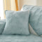 Suede Plush Elegant Pattern Sofa Protective Non-Slip Couch Cover