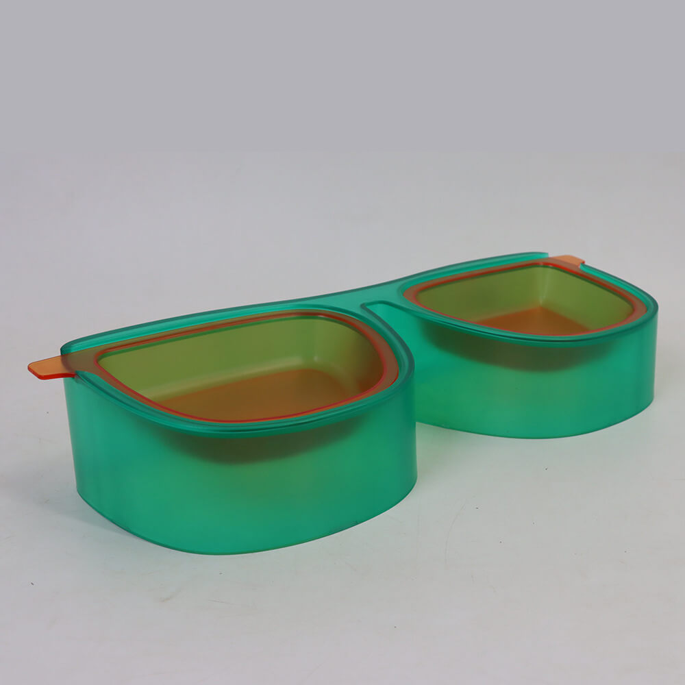 Sunglasses Dry & Wet Separation Double Bowl Pet Bowl