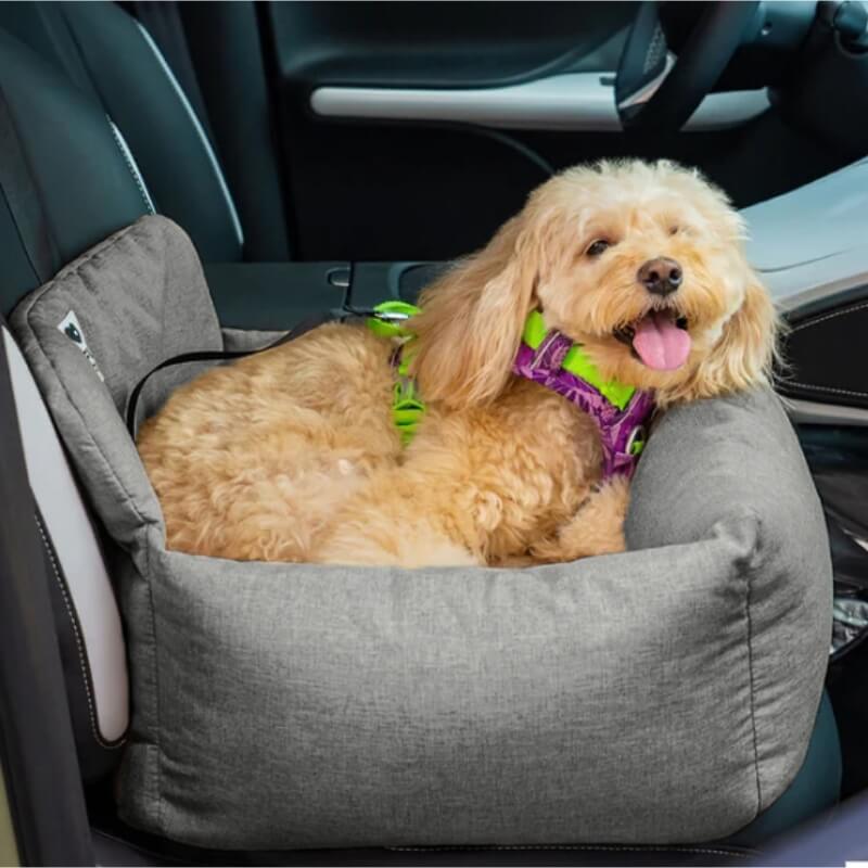Traversin de voyage entièrement lavable et durable pour siège arrière de voiture pour chien