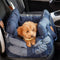Bolstia de seguridad de viaje para el asiento de asiento de automóvil de perrito de mezclilla