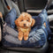 Bolstia de seguridad de viaje para el asiento de asiento de automóvil de perrito de mezclilla