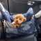 Bolstia de seguridad de viaje para el asiento de asiento de automóvil de perrito de mezclilla