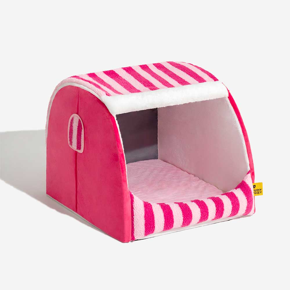 Lit orthopédique pour chien Trendy Stripe House - Cosy Hideaway