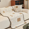 Vintage Chenille Irregular Patchwork Couch Cover