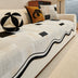 Vintage Chenille Irregular Patchwork Couch Cover