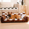 Vintage Schachbrett-Sofa mit orthopädischer Unterstützung, extra großes Hundesofa – King's Sofa