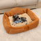 Cama de perro de sofá de gran y acogedora y acogedora