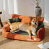 Cama de tela chenille de estilo vintage