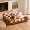 Vintage Schachbrett-Sofa mit orthopädischer Unterstützung, extra großes Hundesofa – King's Sofa
