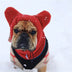 Capucha para perros de vellón con orejas de oso: ropa de invierno divertida y acogedora