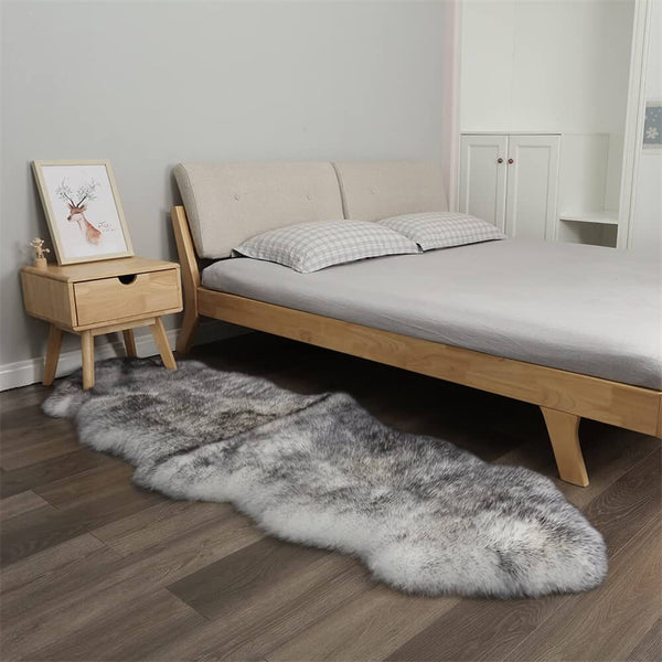 Alfombra de cachemira irregular suave y lujosa - comodidad acogedora para su hogar