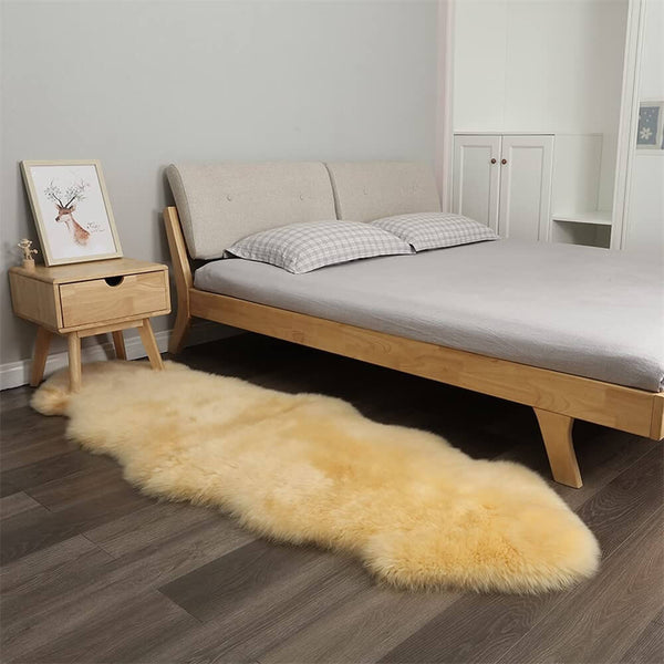 Alfombra de cachemira irregular suave y lujosa - comodidad acogedora para su hogar