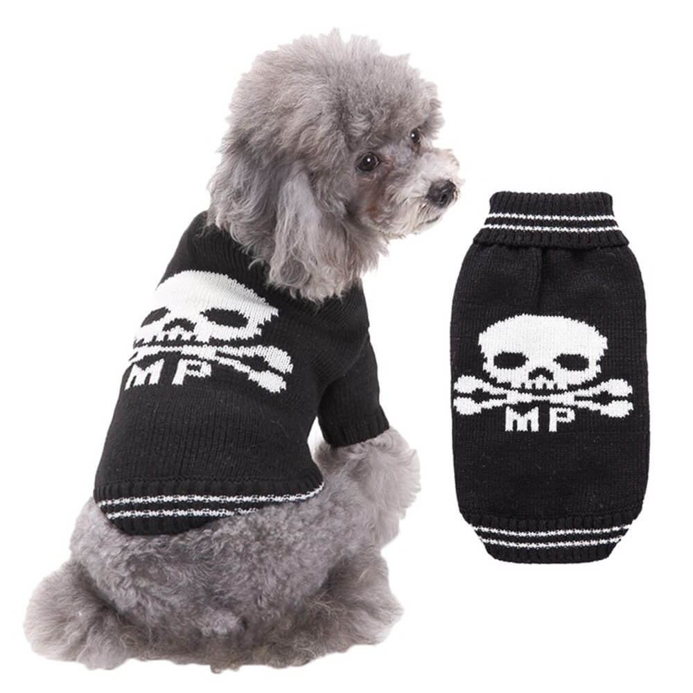 Suéter para mascotas de Halloween | Ropa cálida y acogedora para perros con estampado de Halloween