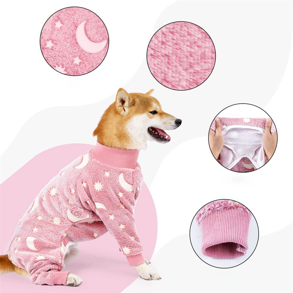 Weicher und gemütlicher Hundepyjama „Moon & Stars“ – perfekt für ganzjährigen Komfort