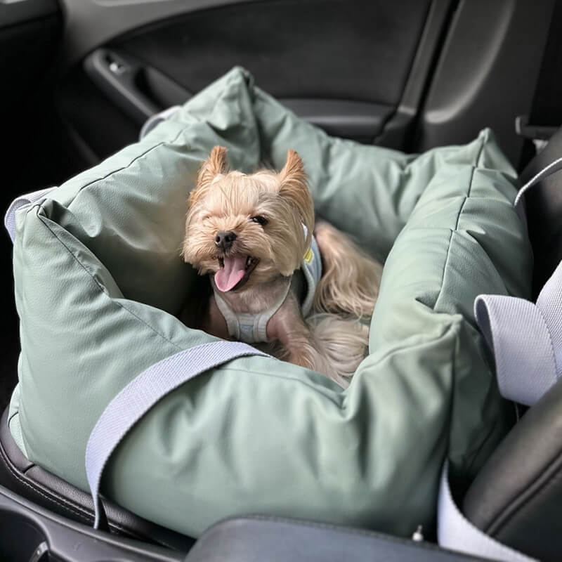 Siège d'auto imperméable pour chien de sécurité pour grands voyages en tissu technologique