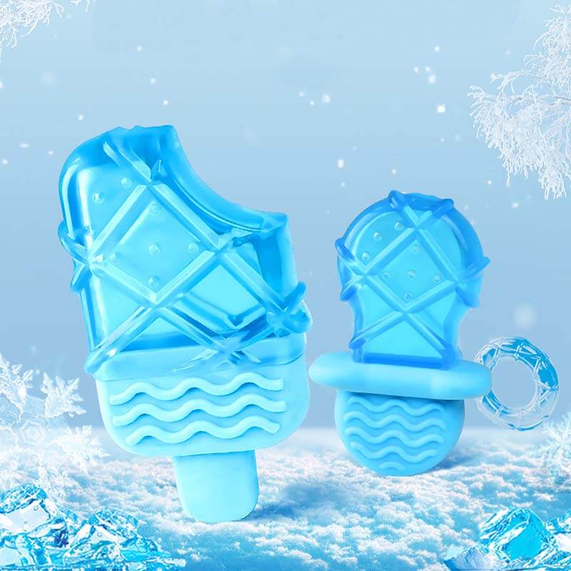 Cooling Rubber Water-filled Ice Lolly Dog Teething Toy