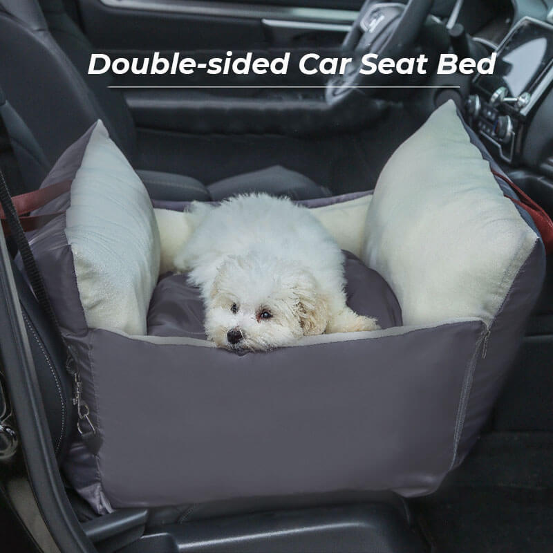 Lit de transport de voiture de voyage pour animaux de compagnie Double face, lit de siège de voiture étanche pour chien