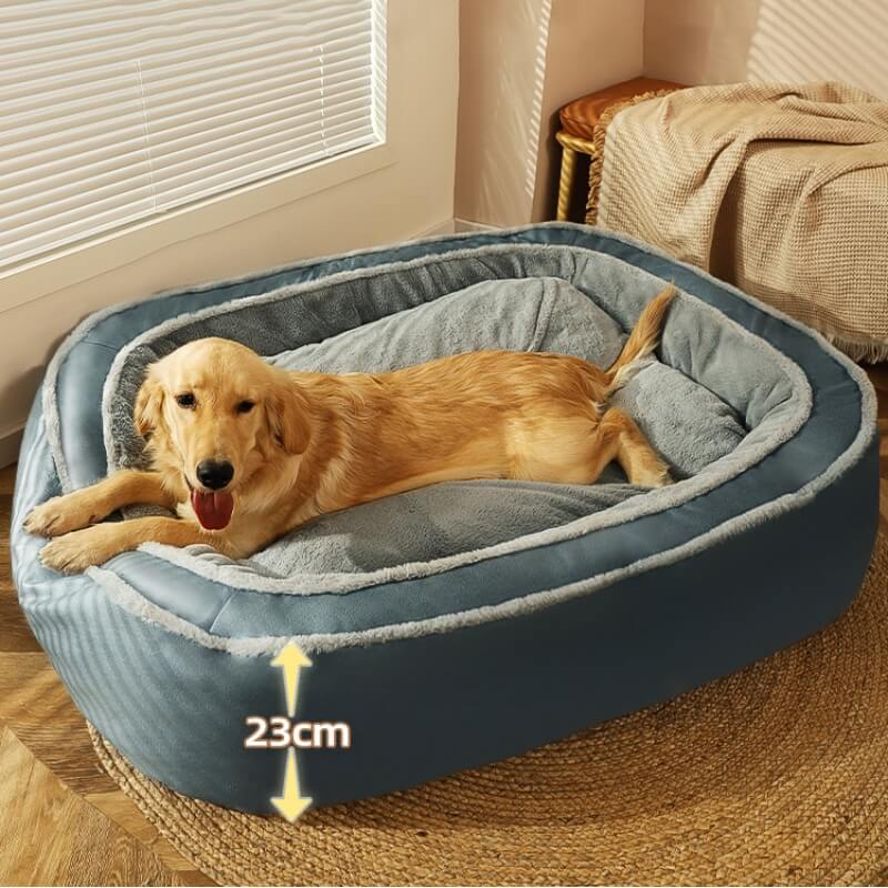 Großes, warmes, tiefes Schlafbett, orthopädisches Hundebett