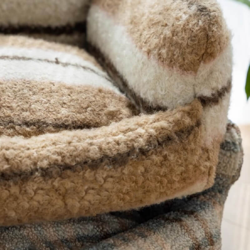 Canapé-lit confortable en peluche pour chien et chat Lazy Holiday