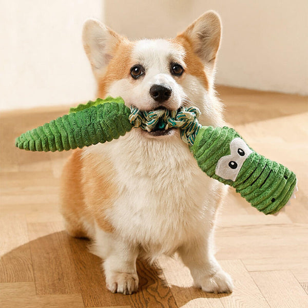 Rope Squeaky Dog Interactive Toy - Serie di animali