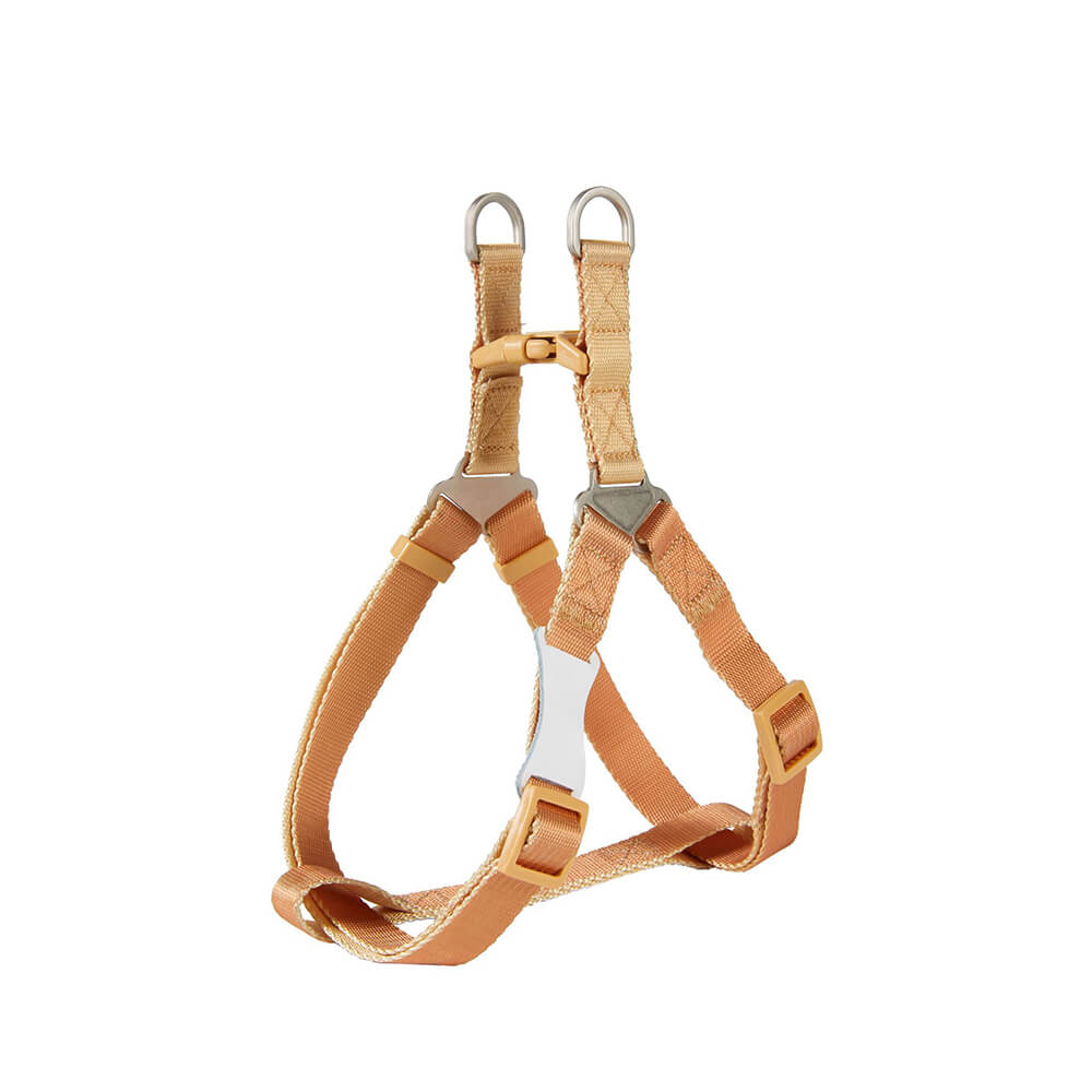 Trendy Color-Block Adjustable Ergonomic Dog Harness And Leash