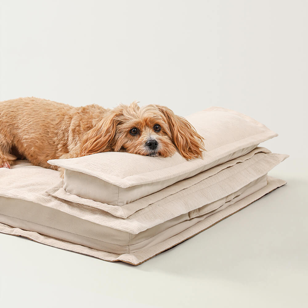 Waterproof Anti-Anxiety with Sponge Support Deep Sleeping Dog Bed