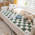 Cubierta de sofá de cama con colmena para mascotas de color cuadrado de color cuadrado de color crema de color crema
