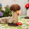 Posta di graffi di sisal naturale a forma di funghi per gatti di grandi dimensioni