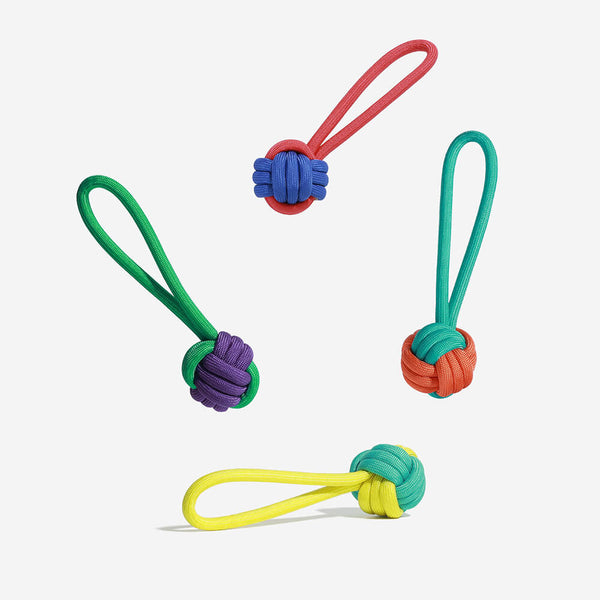 Juguete para perros con cuerda de nudos - <tc>Color</tc> Choque