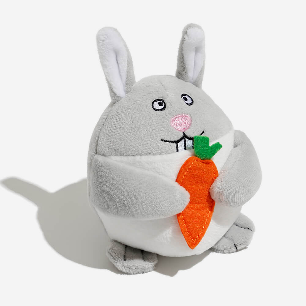 Peluche Carrots Bunnies Burrow Doll Squeaky Dog Toy