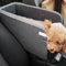 Asiento de auto para mascotas de consola de miradas de gamuza