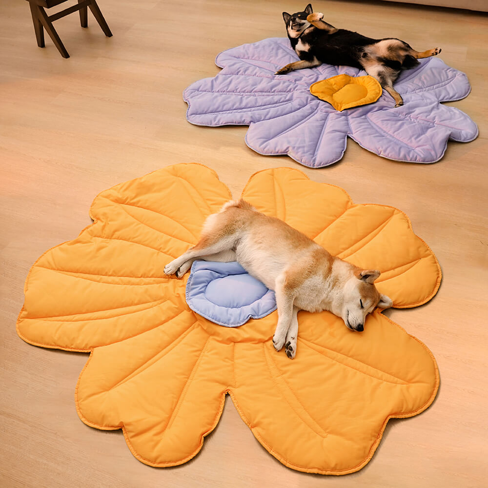 Coperta per cani con tappetino umano a forma di fiore super grande